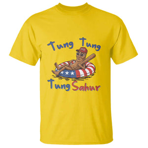 Tung Tung Tung Sahur Italian Brainrot 4th of July T Shirt