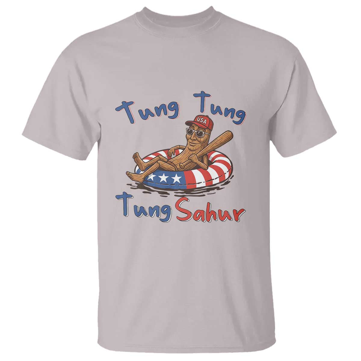Tung Tung Tung Sahur Italian Brainrot 4th of July T Shirt