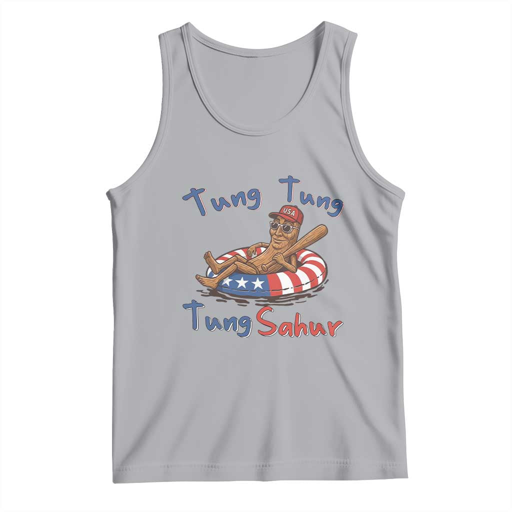 Tung Tung Tung Sahur Italian Brainrot 4th of July Tank Top