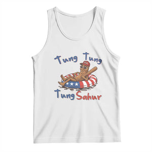 Tung Tung Tung Sahur Italian Brainrot 4th of July Tank Top