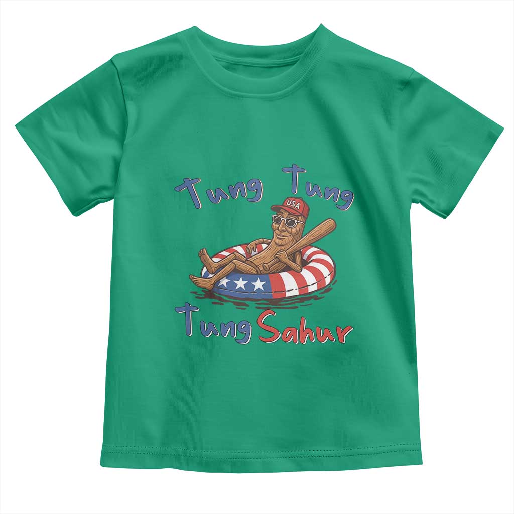 Tung Tung Tung Sahur Italian Brainrot 4th of July Toddler T Shirt