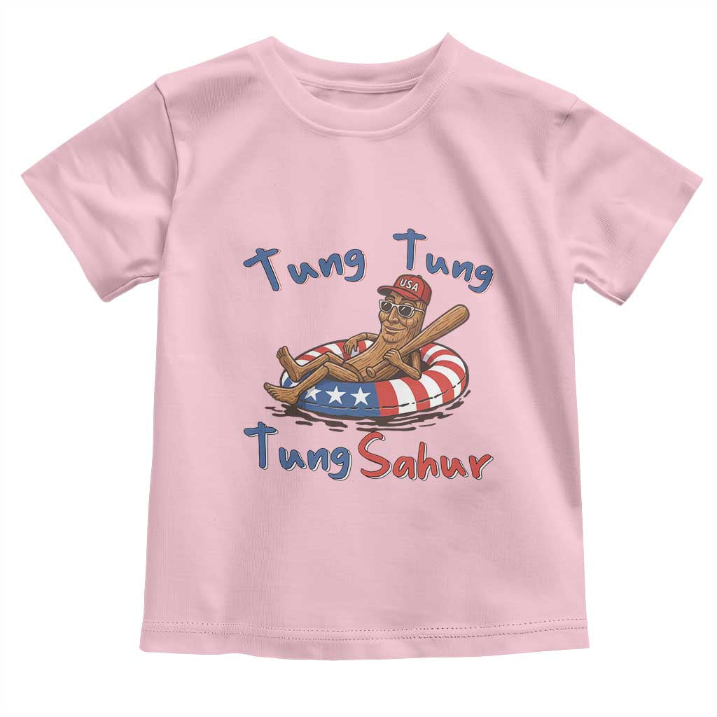 Tung Tung Tung Sahur Italian Brainrot 4th of July Toddler T Shirt