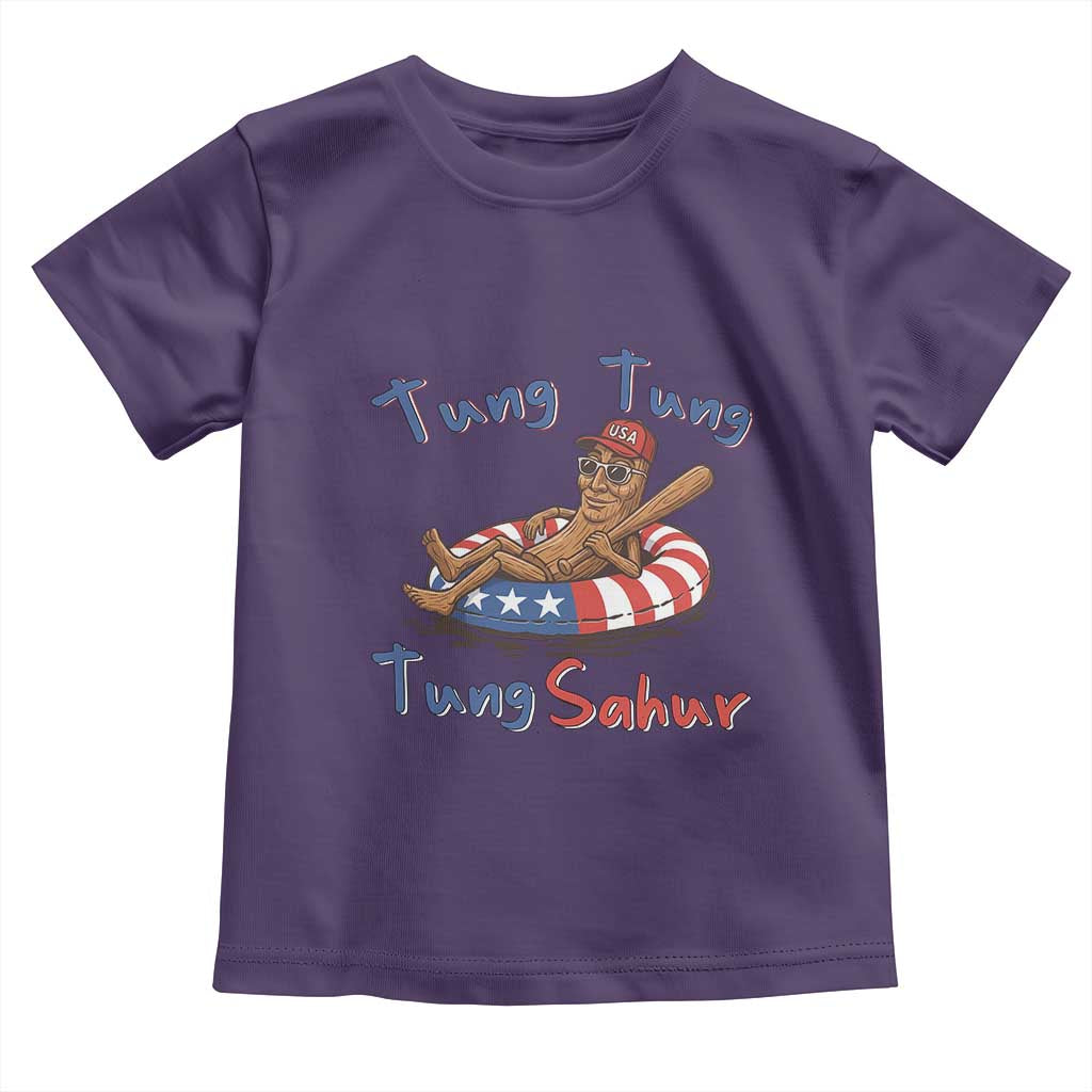 Tung Tung Tung Sahur Italian Brainrot 4th of July Toddler T Shirt