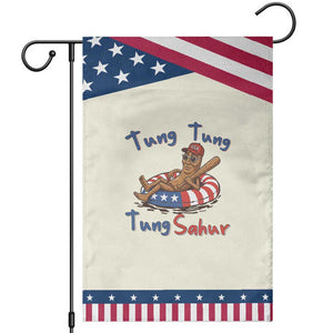 Tung Tung Tung Sahur Italian Brainrot 4th of July Patriotic Garden Flag