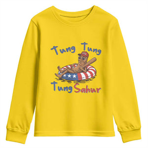 Tung Tung Tung Sahur Italian Brainrot 4th of July Youth Sweatshirt