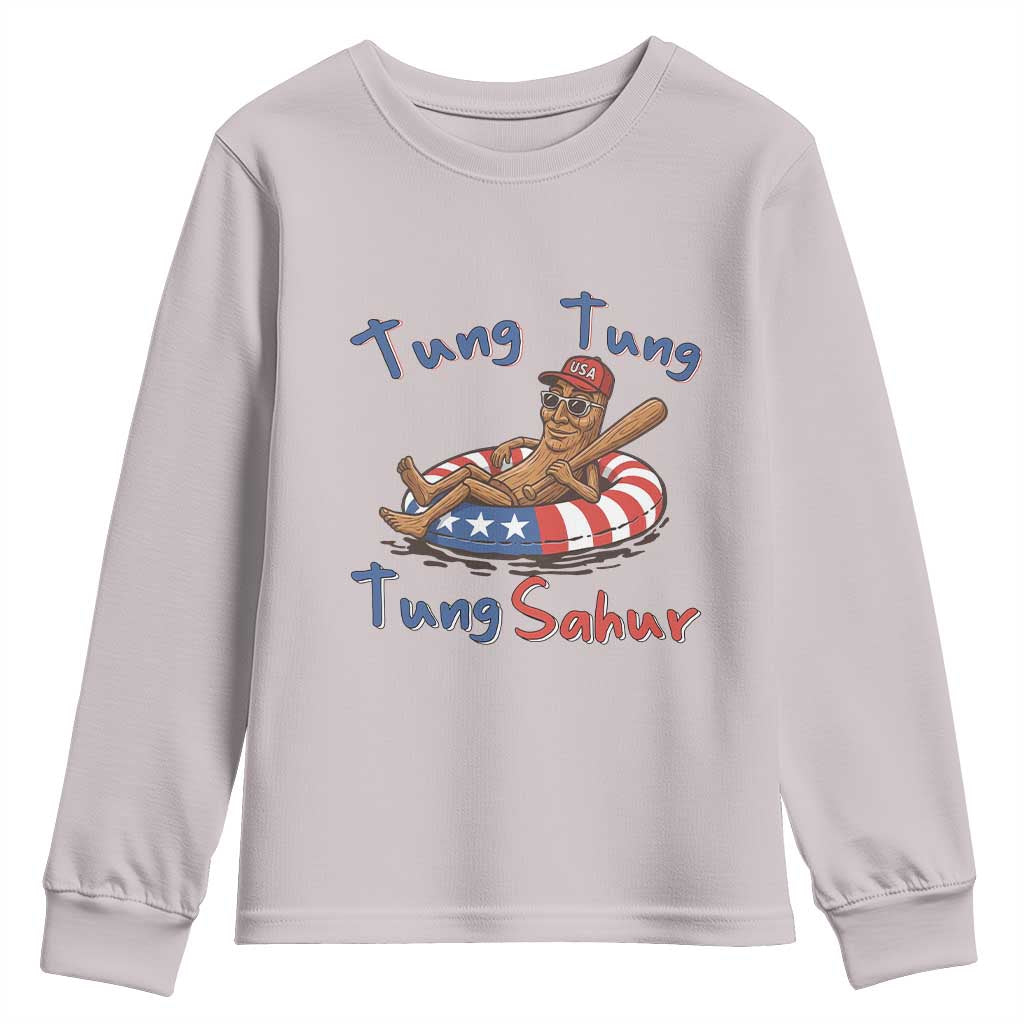 Tung Tung Tung Sahur Italian Brainrot 4th of July Youth Sweatshirt