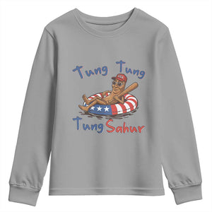 Tung Tung Tung Sahur Italian Brainrot 4th of July Youth Sweatshirt