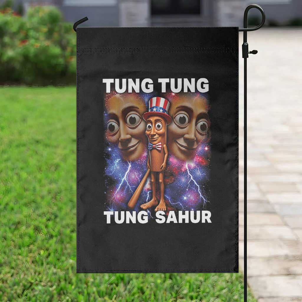 Tung Tung Sahur Italian Brainrot 4th Of July Meme Garden Flag TS14 Print Your Wear