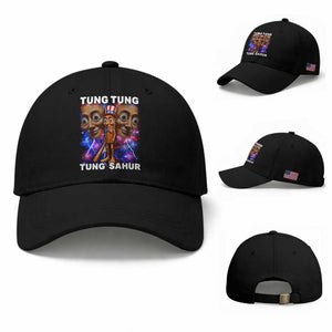 Tung Tung Sahur Italian Brainrot 4th Of July Meme Baseball Cap