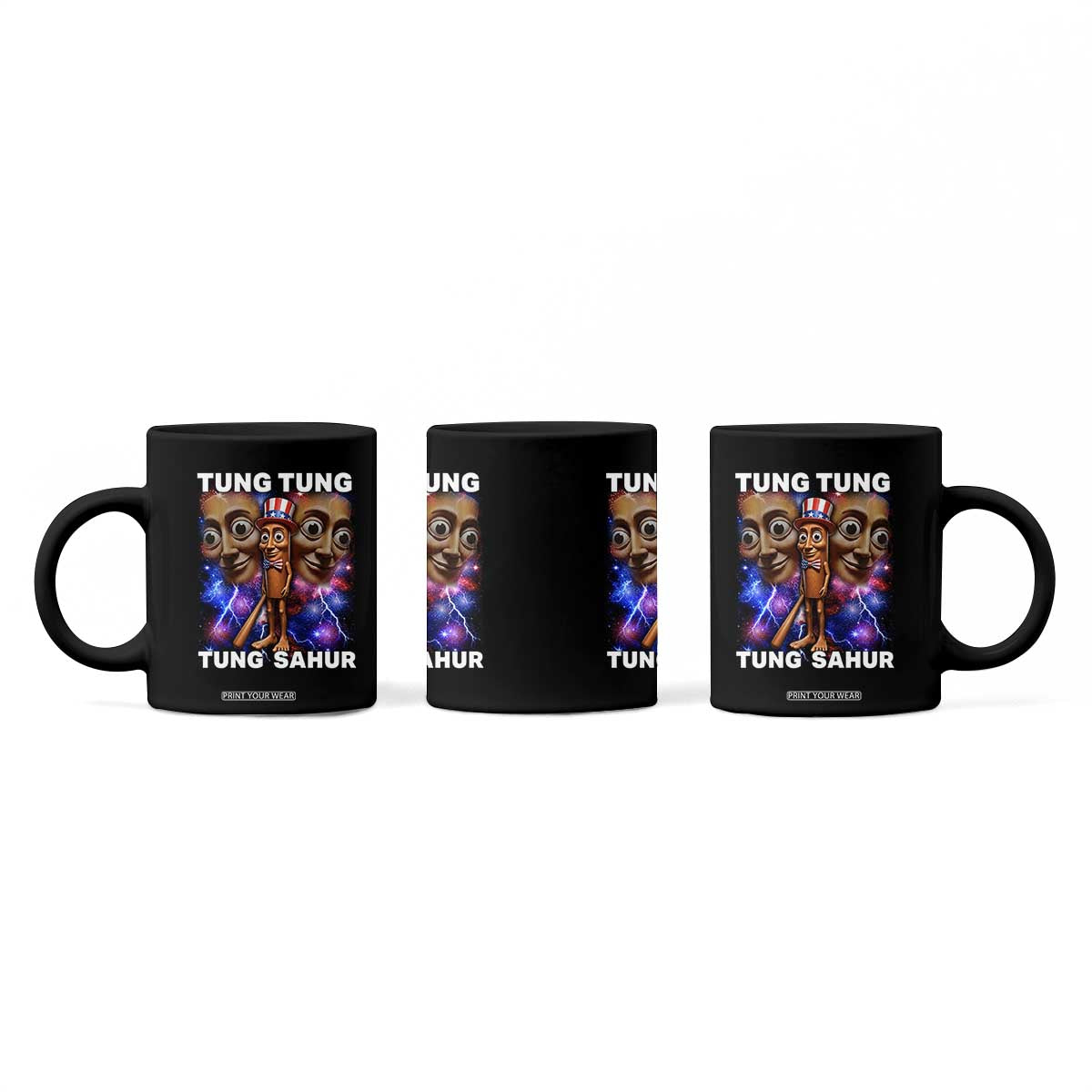 Tung Tung Sahur Italian Brainrot 4th Of July Meme Coffee Mug TS14 Print Your Wear