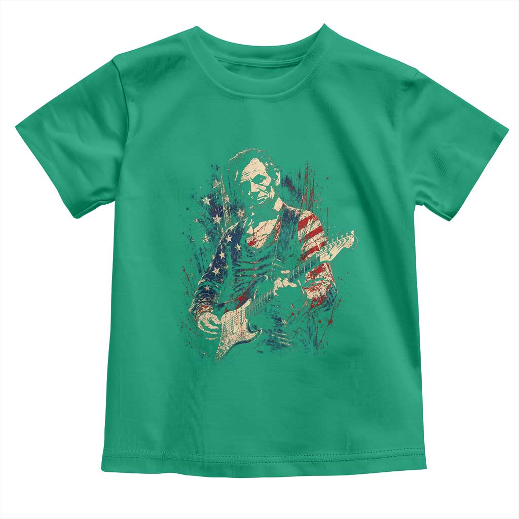 Abraham Lincoln Playing Guitar 4th of July Toddler T Shirt TS14 Irish Green Print Your Wear