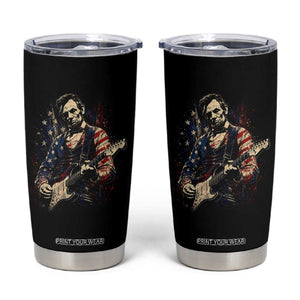 Abraham Lincoln Playing Guitar 4th of July Tumbler Cup TS14 Black Print Your Wear