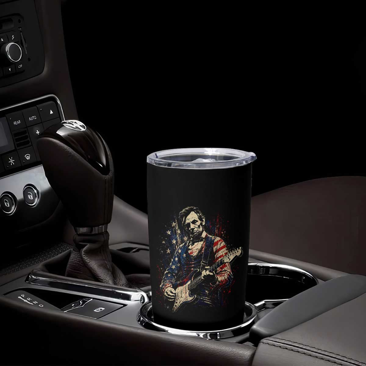 Abraham Lincoln Playing Guitar 4th of July Tumbler Cup TS14 Print Your Wear