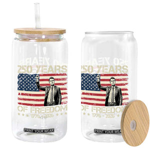 America 250 Years Glass Can Charlie Kirk American Flag Freedom TS14 Print Your Wear