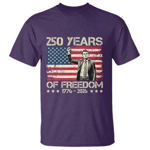 America 250 Years T Shirt Charlie Kirk American Flag Freedom TS14 Purple Print Your Wear