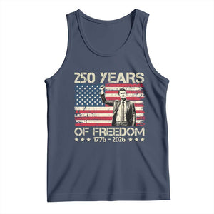 America 250 Years Tank Top Charlie Kirk American Flag Freedom TS14 Navy Print Your Wear