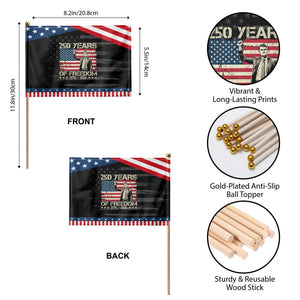 America 250 Years Patriotic Handheld Flag Charlie Kirk American Flag Freedom TS14 Print Your Wear