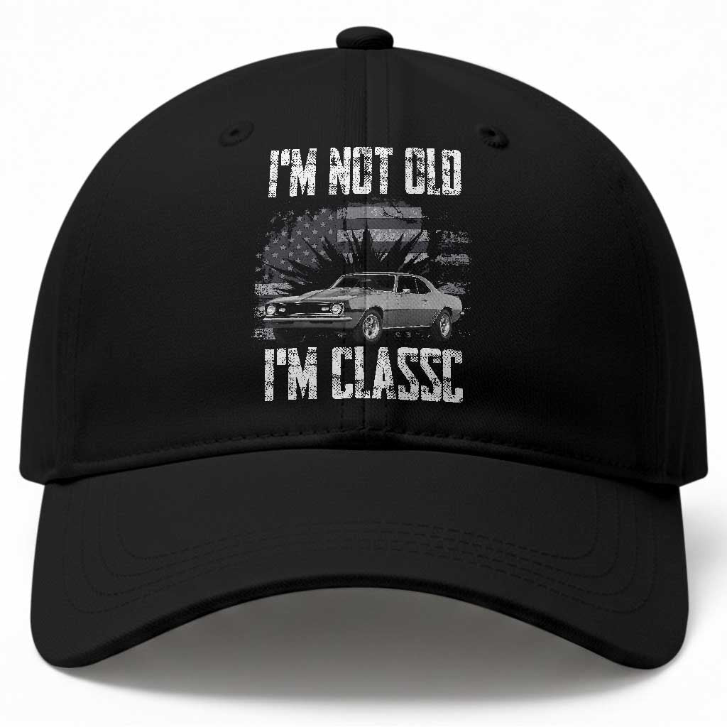 I'm Not Old I'm Classic Baseball Cap Retro American Muscle Car Classic USA