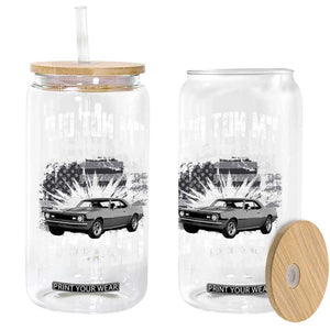 I'm Not Old I'm Classic Glass Can Retro American Muscle Car Classic USA