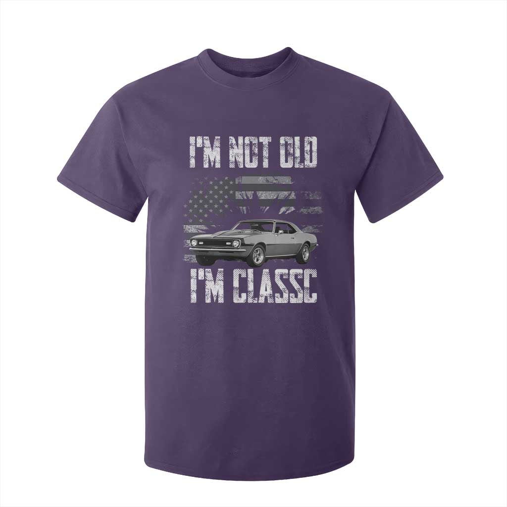 I'm Not Old I'm Classic T Shirt For Kid Retro American Muscle Car Classic USA