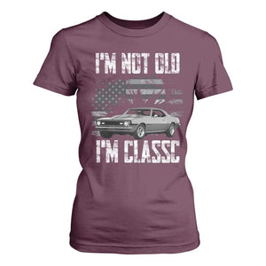 I'm Not Old I'm Classic T Shirt For Women Retro American Muscle Car Classic USA