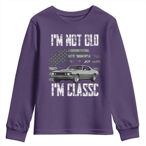 I'm Not Old I'm Classic Youth Sweatshirt Retro American Muscle Car Classic USA