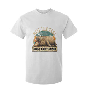 Neil The Seal Become Ungovernable T Shirt For Kid Funny Elephant Seal Meme TS14 White Print Your Wear