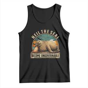 Neil The Seal Become Ungovernable Tank Top Funny Elephant Seal Meme TS14 Black Print Your Wear