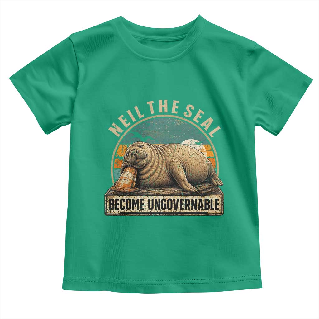 Neil The Seal Become Ungovernable Toddler T Shirt Funny Elephant Seal Meme TS14 Irish Green Print Your Wear