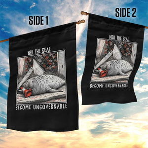 Neil The Seal Become Ungovernable Garden Flag Vintage Elephant Seal Animal Meme TS14 Print Your Wear