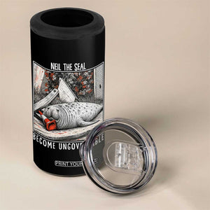 Neil The Seal Become Ungovernable 4 in 1 Can Cooler Tumbler Vintage Elephant Seal Animal Meme TS14 Print Your Wear