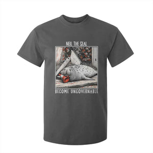 Neil The Seal Become Ungovernable T Shirt For Kid Vintage Elephant Seal Animal Meme TS14 Dark Heather Print Your Wear