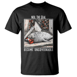 Neil The Seal Become Ungovernable T Shirt Vintage Elephant Seal Animal Meme TS14 Black Print Your Wear