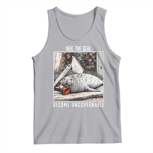 Neil The Seal Become Ungovernable Tank Top Vintage Elephant Seal Animal Meme TS14 Athletic Heather Print Your Wear