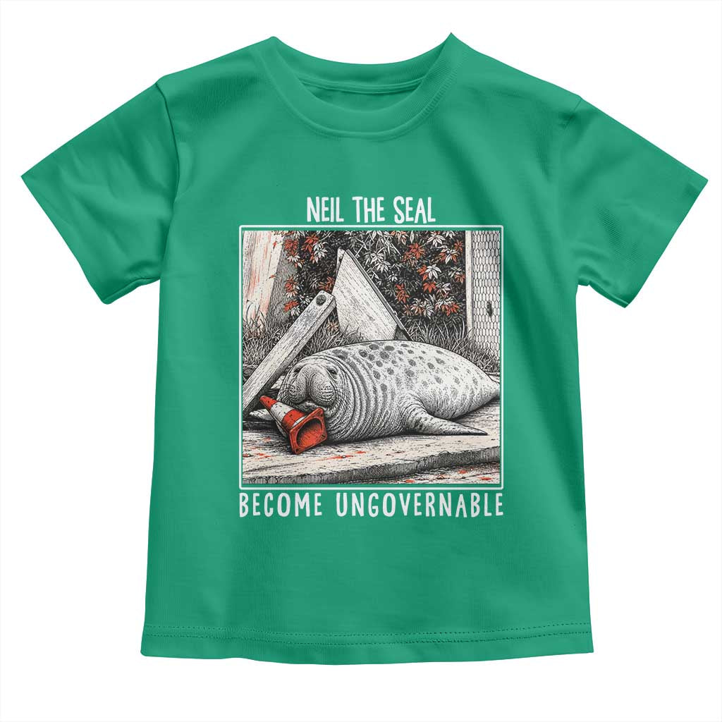 Neil The Seal Become Ungovernable Toddler T Shirt Vintage Elephant Seal Animal Meme TS14 Irish Green Print Your Wear