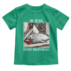 Neil The Seal Become Ungovernable Toddler T Shirt Vintage Elephant Seal Animal Meme TS14 Irish Green Print Your Wear