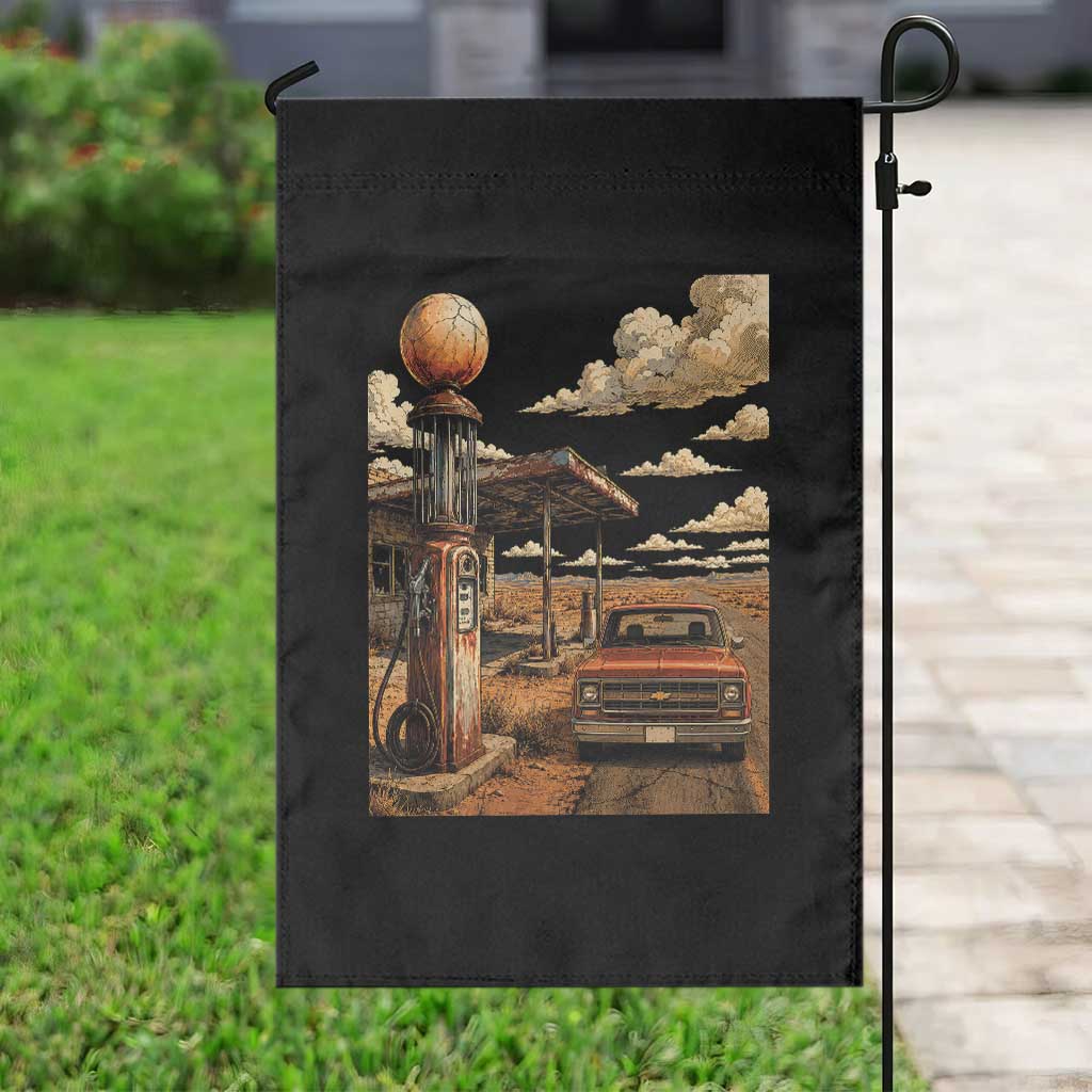 Highway 66 Classic Gas Pump Desert Classic Pickup Truck Car Lover Garden Flag TS14 Print Your Wear