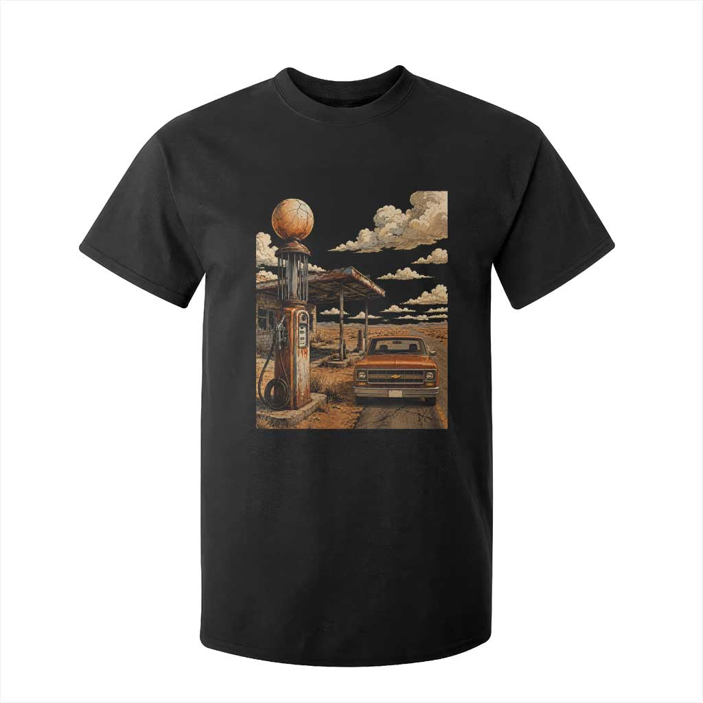Highway 66 Classic Gas Pump Desert Classic Pickup Truck Car Lover T Shirt For Kid TS14 Black Print Your Wear