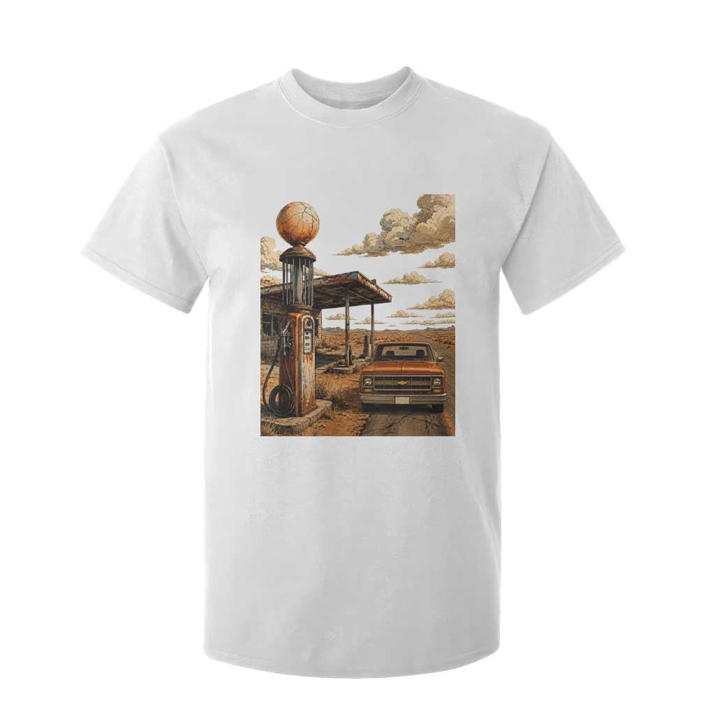 Highway 66 Classic Gas Pump Desert Classic Pickup Truck Car Lover T Shirt For Kid TS14 White Print Your Wear