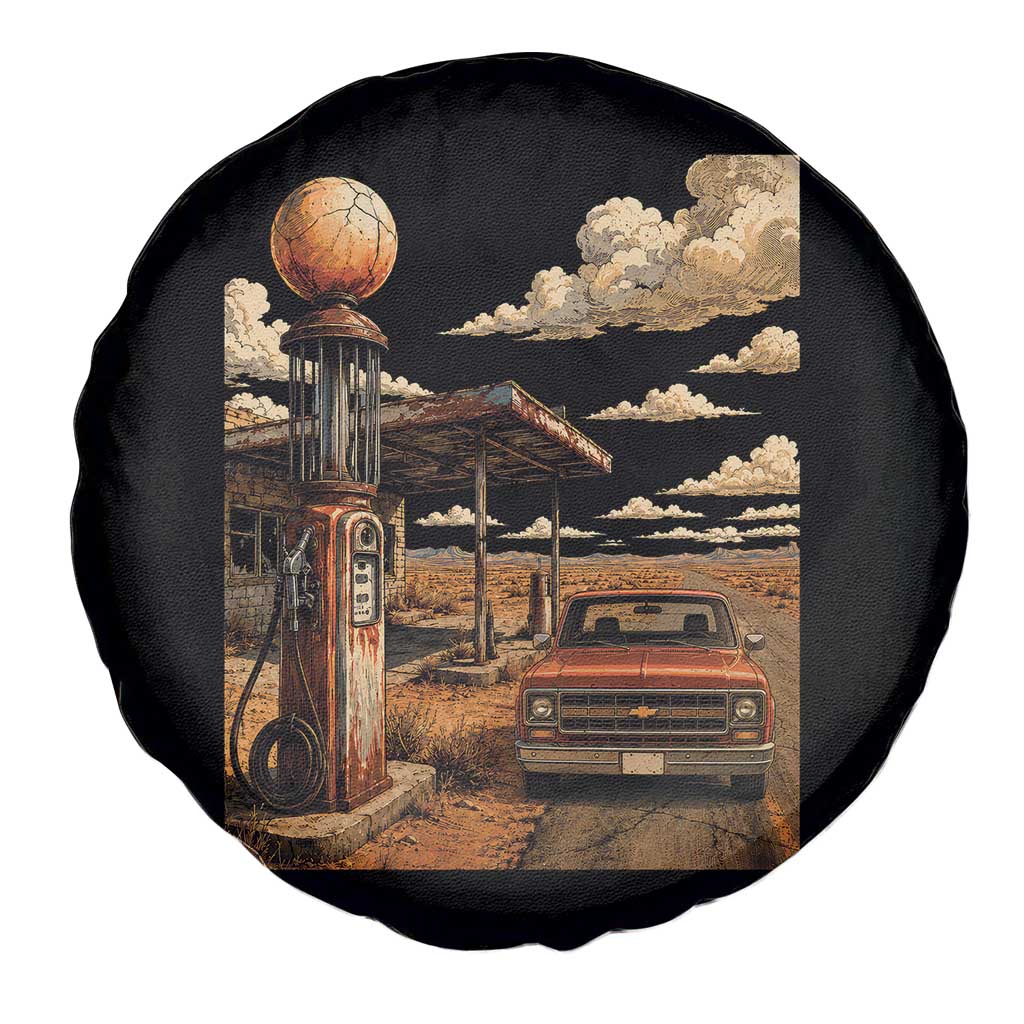 Highway 66 Classic Gas Pump Desert Classic Pickup Truck Car Lover Spare Tire Cover TS14 Print Your Wear