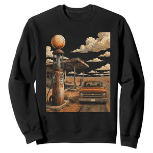 Highway 66 Classic Gas Pump Desert Classic Pickup Truck Car Lover Sweatshirt TS14 Black Print Your Wear