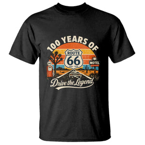 Vintage Highway 66 100th Anniversary 2026 Americana Road Trip Souvenir T Shirt TS14 Black Print Your Wear