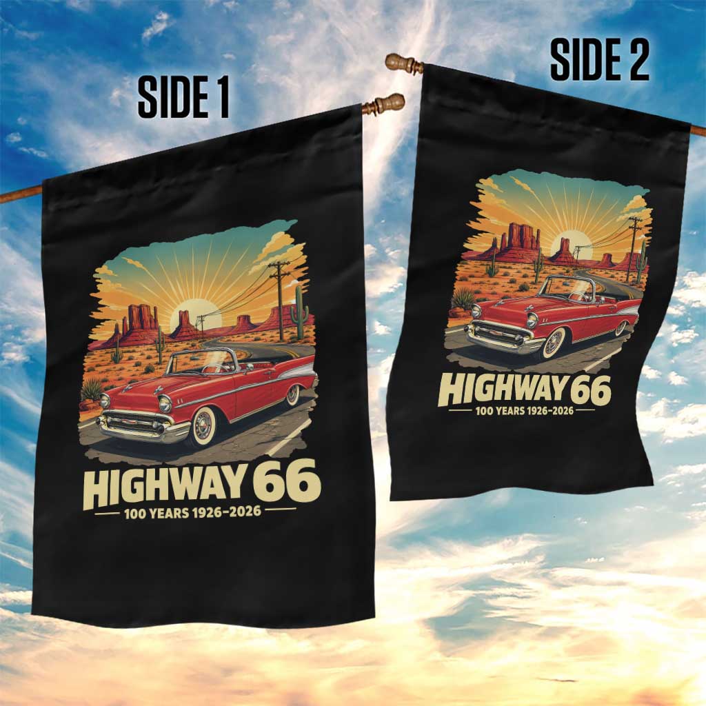 Vintage Highway 66 100th Anniversary Souvenir Garden Flag TS14 Print Your Wear