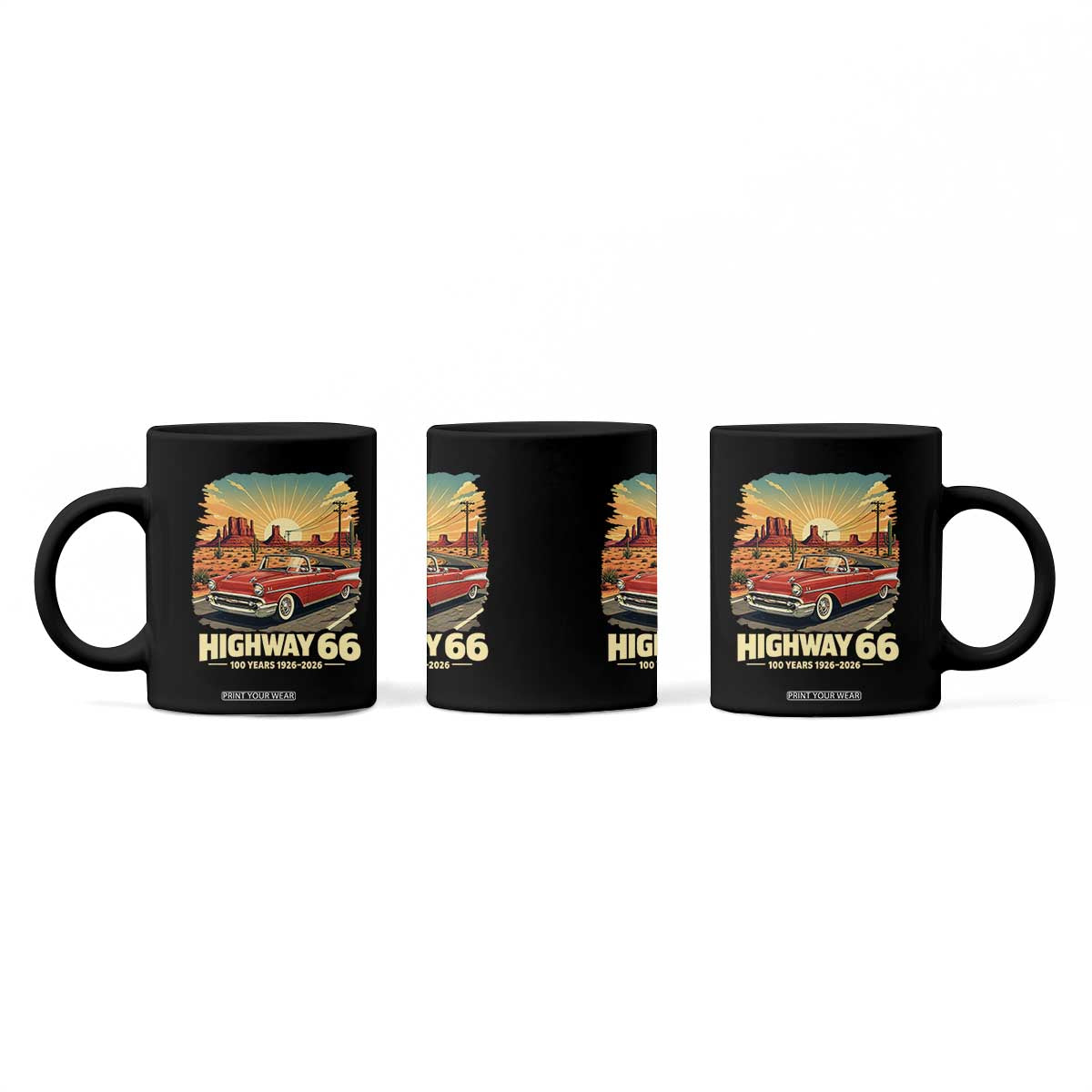 Vintage Highway 66 100th Anniversary Souvenir Coffee Mug TS14 Print Your Wear