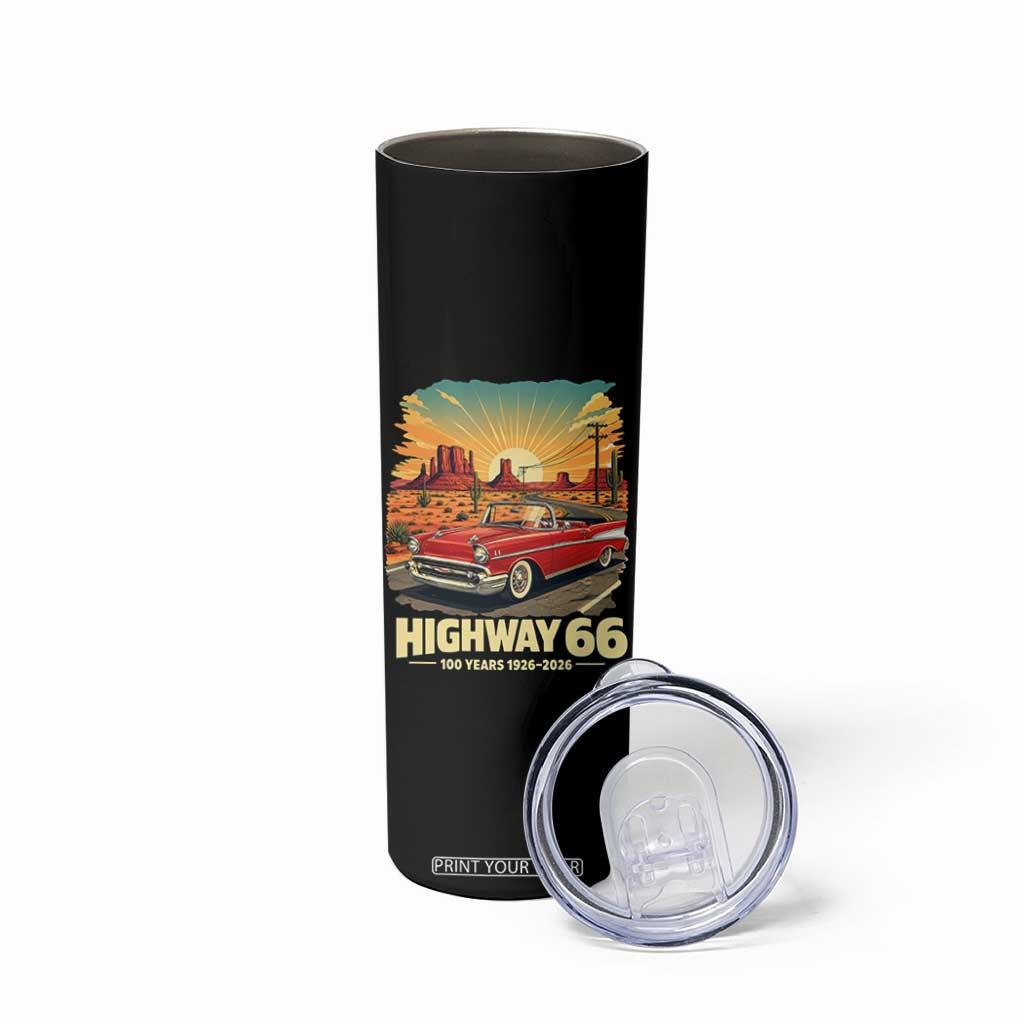 Vintage Highway 66 100th Anniversary Souvenir Skinny Tumbler TS14 Print Your Wear