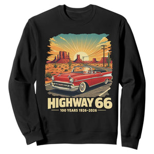 Vintage Highway 66 100th Anniversary Souvenir Sweatshirt TS14 Black Print Your Wear