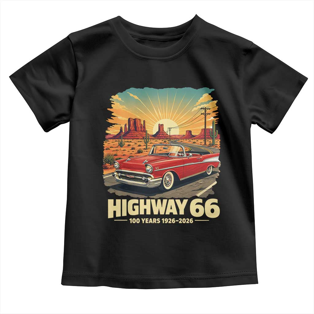 Vintage Highway 66 100th Anniversary Souvenir Toddler T Shirt TS14 Black Print Your Wear