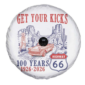 Highway 66 Get Your Kicks Centennial Road Trip 1926-2026 Spare Tire Cover TS14 Print Your Wear