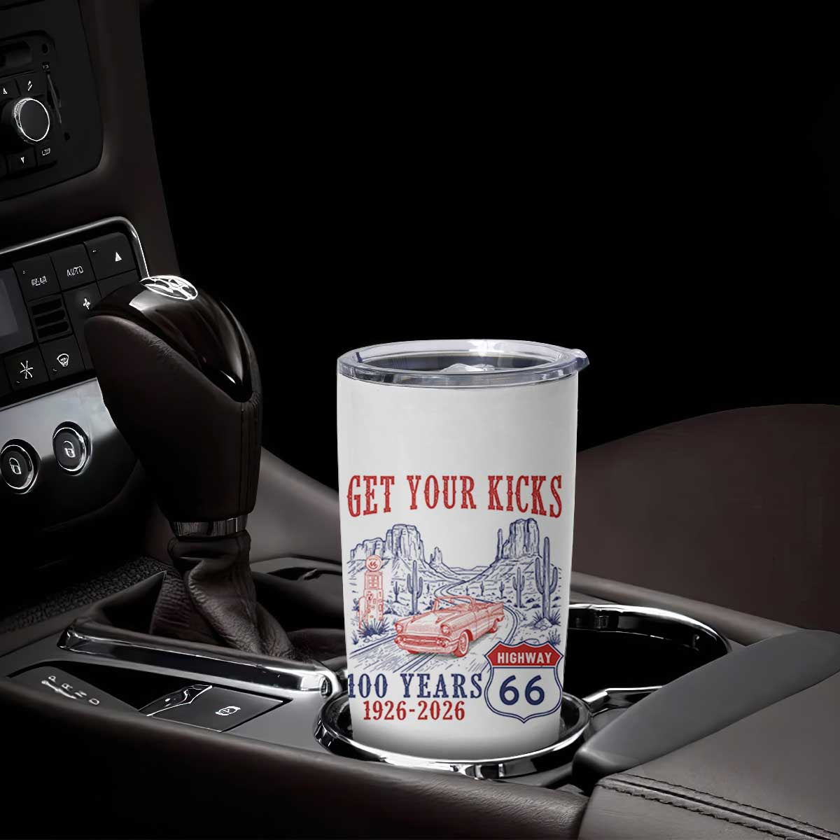 Highway 66 Get Your Kicks Centennial Road Trip 1926-2026 Tumbler Cup TS14 Print Your Wear