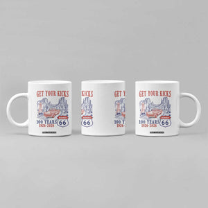 Highway 66 Get Your Kicks Centennial Road Trip 1926-2026 Coffee Mug TS14 Print Your Wear